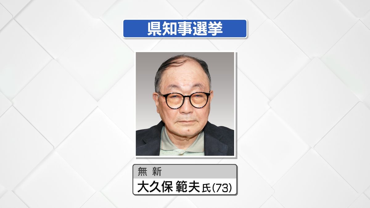 【ABSオリジナル】知事選立候補者100問アンケート 大久保範夫氏