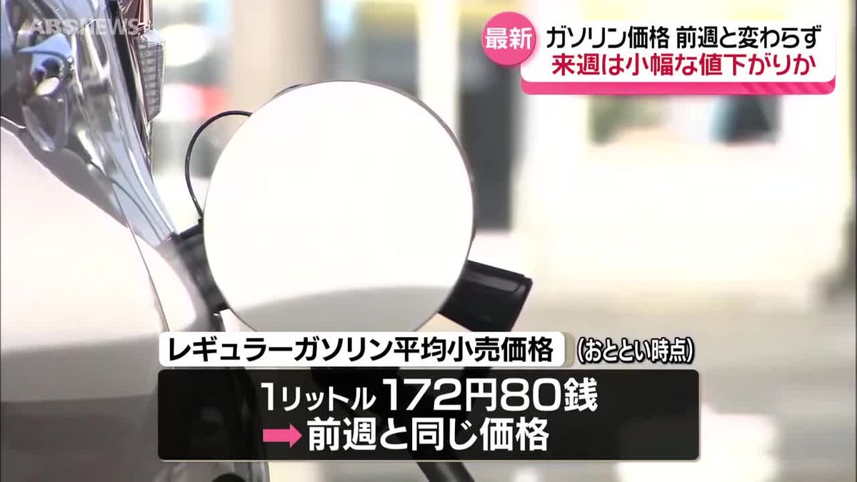 レギュラーガソリン価格 前週と変わらず172円80銭 小幅な値動きで推移か 秋田（2025年8月20日掲載）｜ABS NEWS NNN