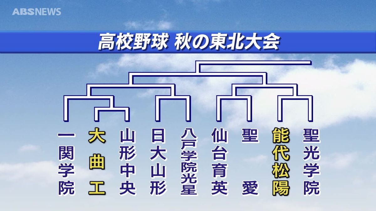 目指せ春のセンバツ！高校野球・秋の東北大会の組み合わせが決まる　県勢の初戦は？