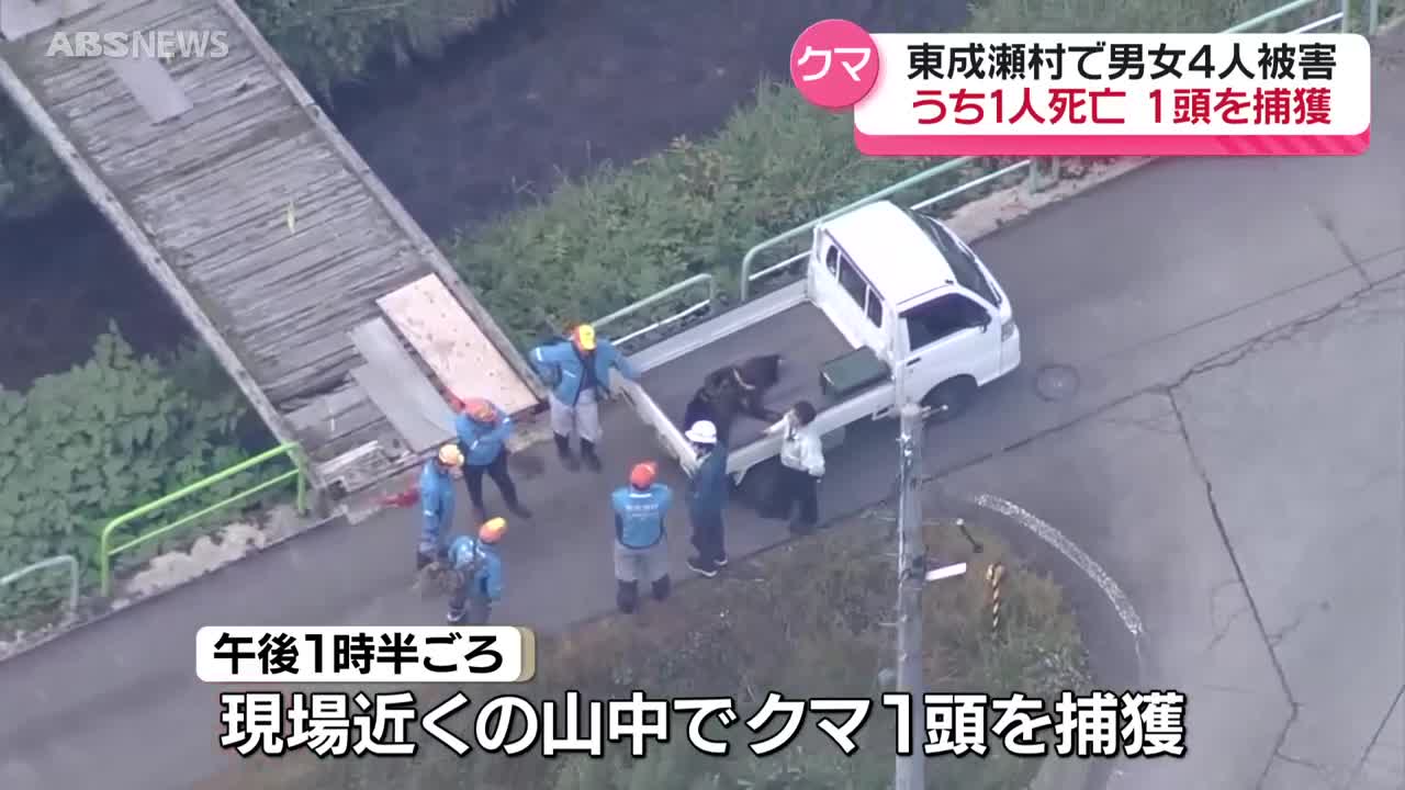 最新】東成瀬村で男女4人がクマに襲われ男性1人が死亡 秋田市では住宅