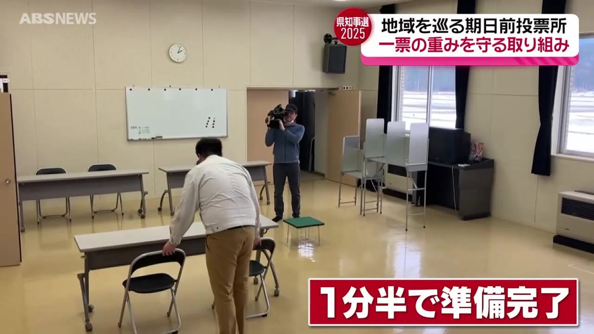 【秋田県知事選】増える期日前投票所…その背景にあるのは？巡回式の投票所に密着　鹿角市