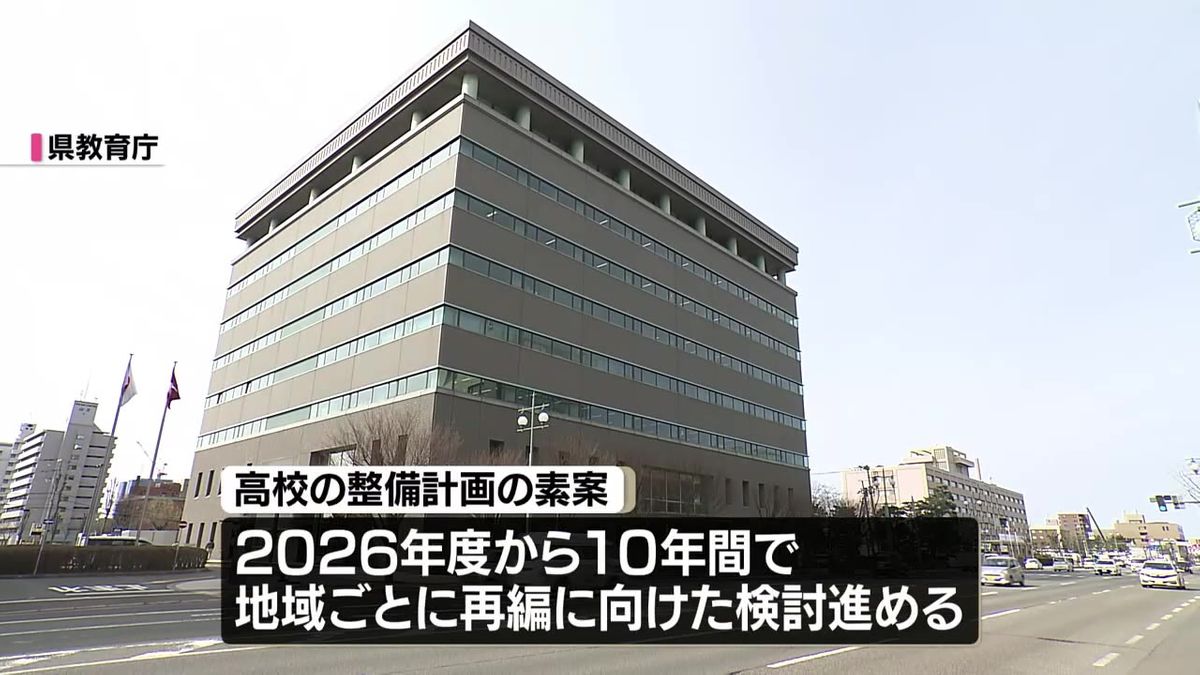 高校の再編・統合計画の素案が明らかに　2026年度から10年かけて大幅な再編を目指す　県教育庁