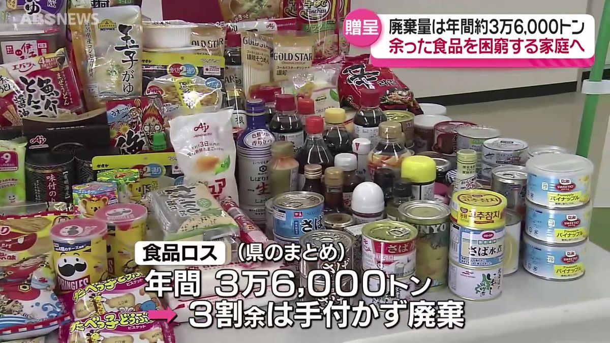 余った食料品を支援が必要な家庭や福祉施設へ　秋田銀行が行員などから募った食料品を贈呈　フードドライブの一環