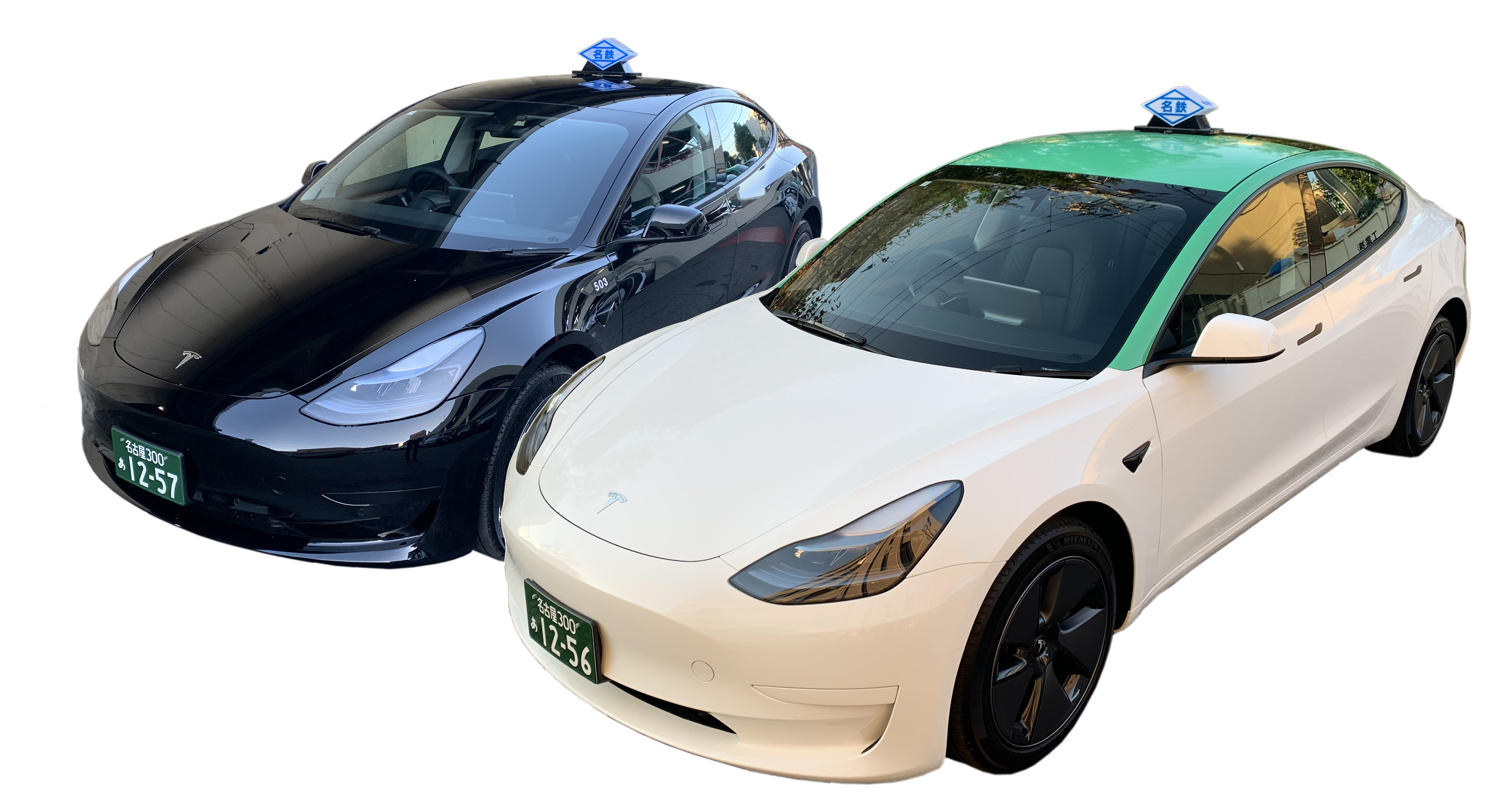 テスラ社の電気自動車をタクシーに導入　車種指定の予約も可能　名鉄タクシー