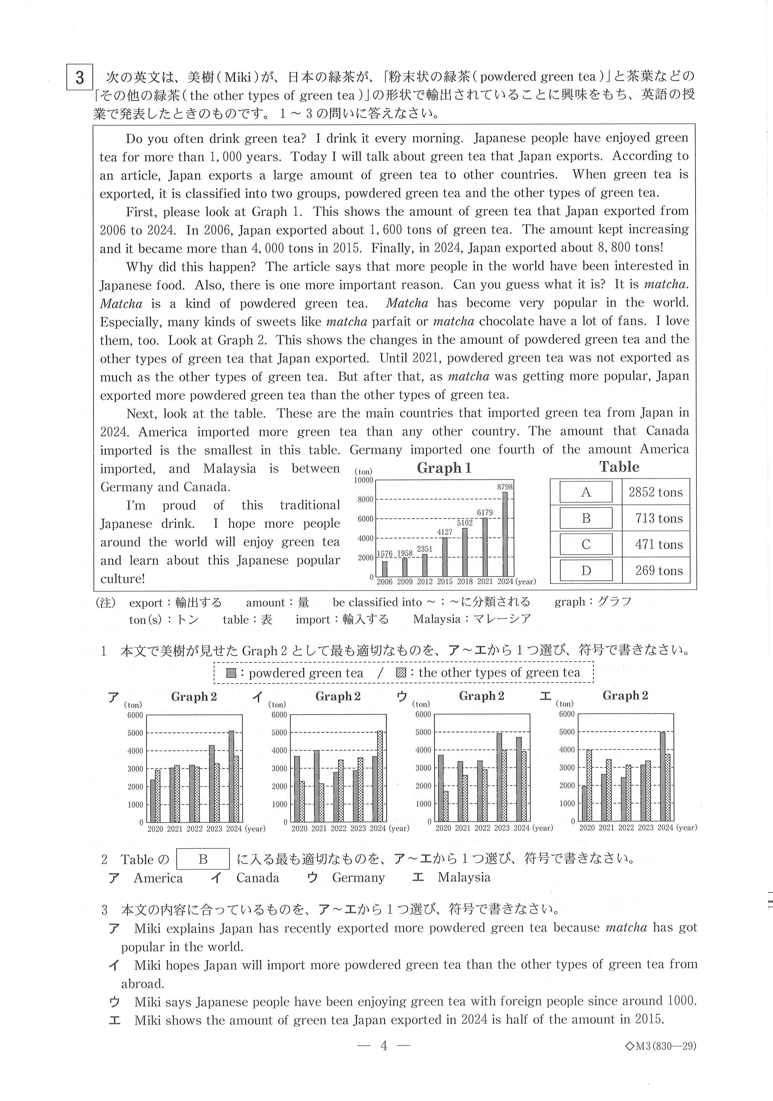 2026年度・岐阜県公立高校入試 問題・解答【英語】（2026年3月5日掲載