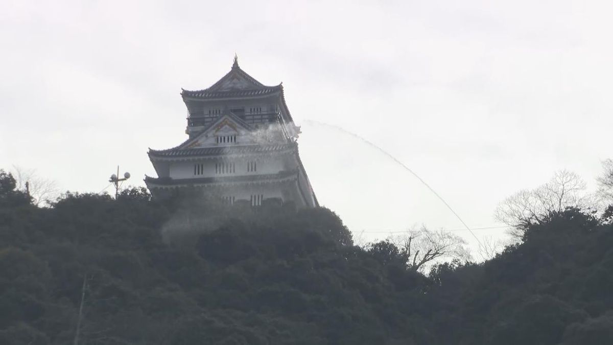 金華山で山火事を想定した消防訓練　林野火災防止に向けて注意を呼びかけ　岐阜市