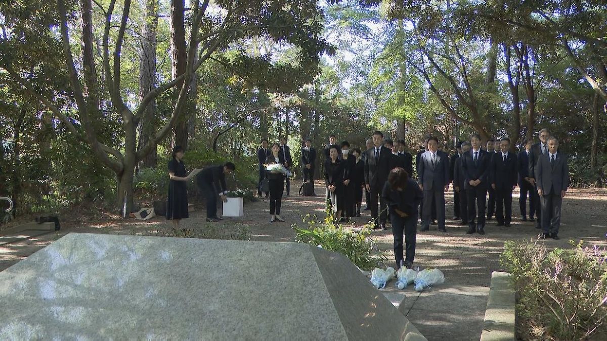 伊勢湾台風から64年　平和公園で慰霊祭　名古屋・千種区