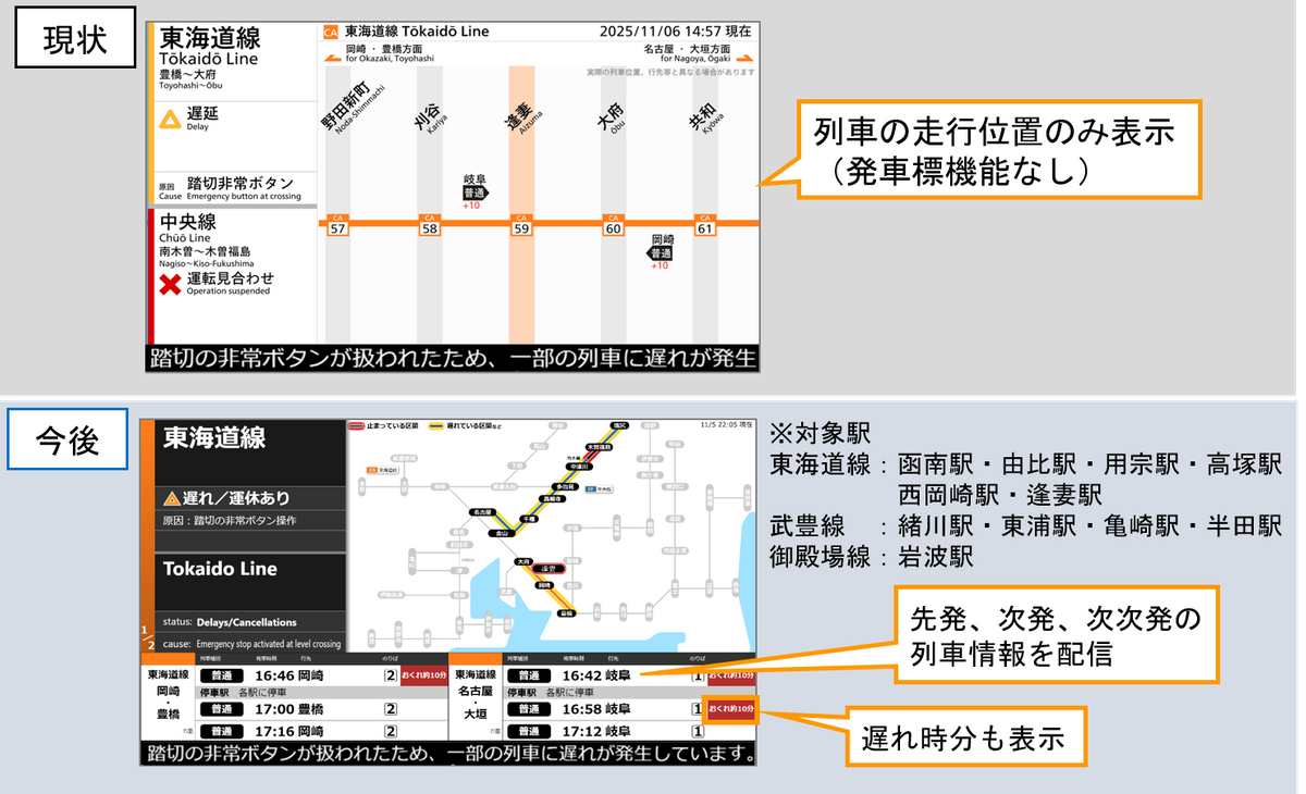 JR東海 遅延・運転見合わせ時に“復旧状況”や“現地画像”を配信 在来線の