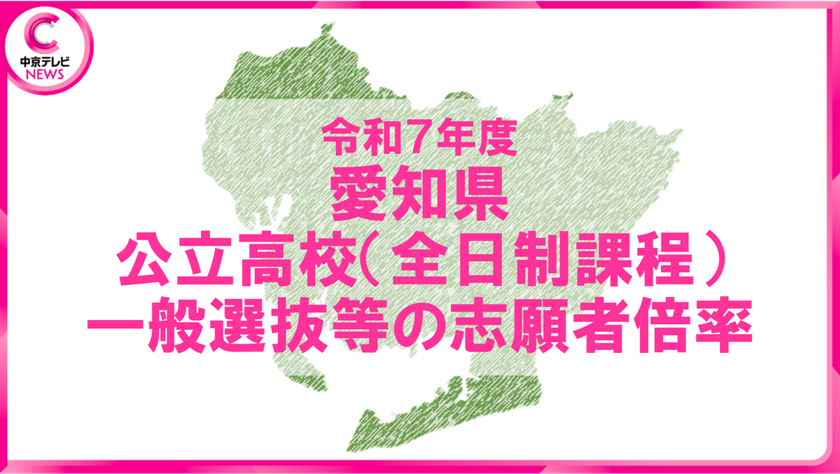 【2025年度・愛知県公立高校入試】一般選抜の志願状況を発表　熱田は3.21倍　中村・天白は3.15倍　学校別データ一挙公開