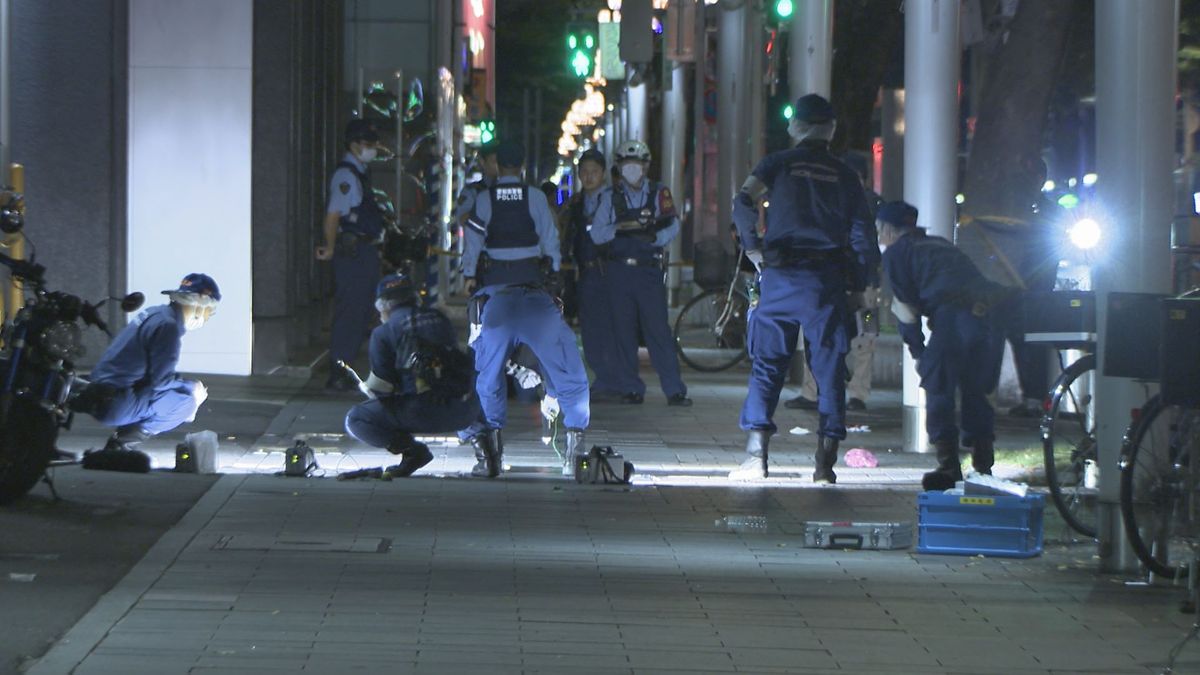 名古屋の繁華街で殺人未遂事件　32歳男性がのど元切られる　30代ぐらいの男が自転車で逃走