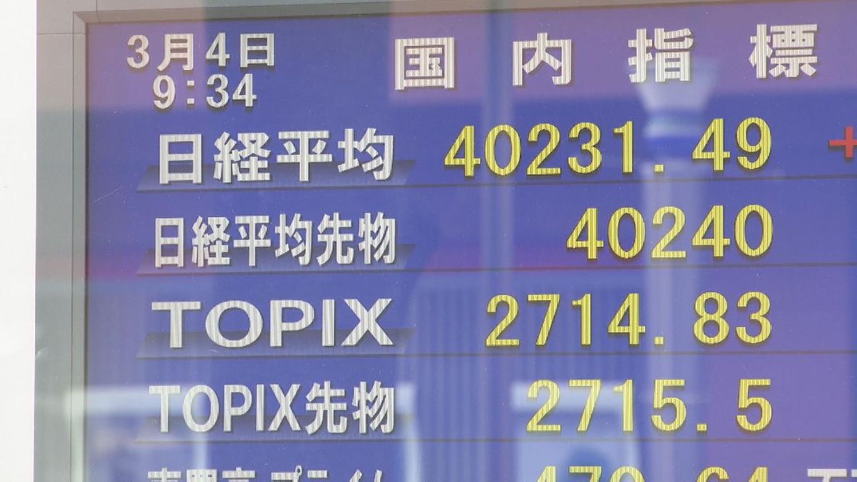 史上初・日経平均４万円超　株高続く？　東海地方の街の人の反応は