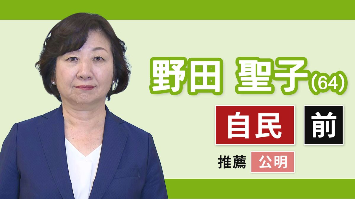 【岐阜１区】野田聖子（自民党・前職）