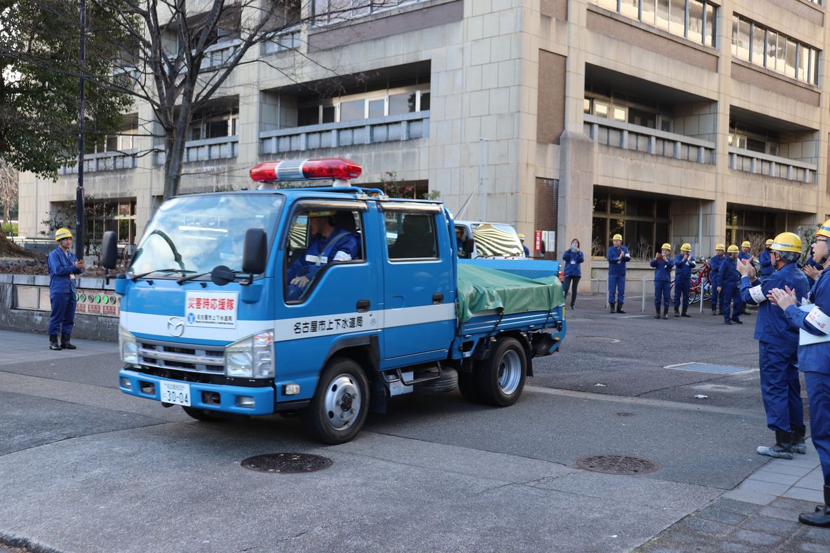 能登地方で震度7の地震　名古屋市上下水道局の職員と給水タンク車を被災地に派遣