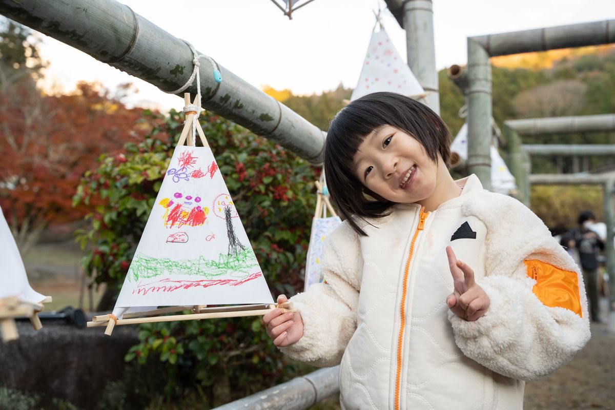 今月8日に行われた「里山のクリスマス 」の様子（写真提供／こだわりん）