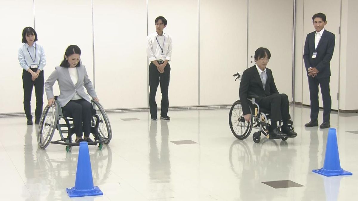 秋篠宮ご夫妻が北名古屋市の競技用車いす製造会社を見学 アジアパラ競技大会