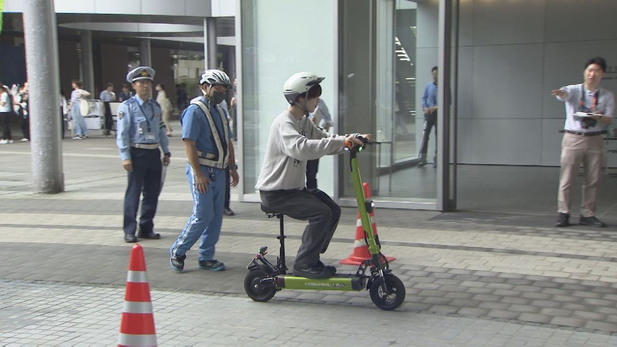 道路交通法改正から1年　電動キックスケーターの安全な使用呼びかけ　愛知県警