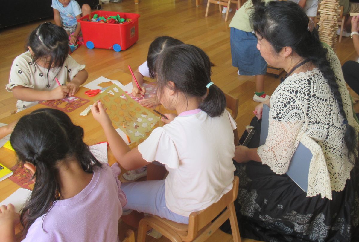 『老津保育園』で実施した幼児教育参観の様子