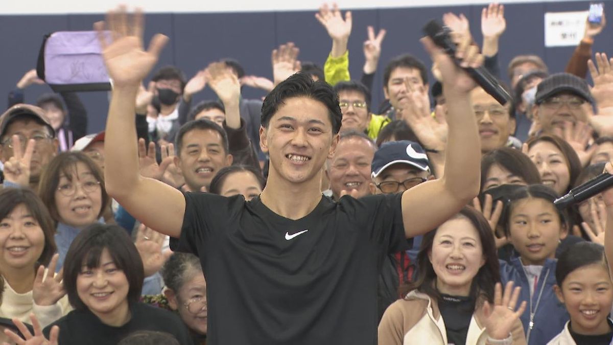 愛知・一宮市出身 小田凱人選手  新設コートオープニングイベントでファンと交流　パリパラリンピック金メダリスト 