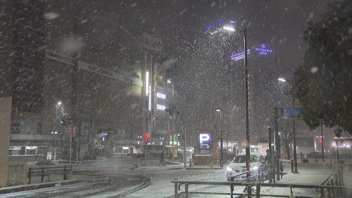 ”寒波”２度目のピーク　東海3県の雪の状況は？　東海道新幹線では最大９０分の遅れも　（8日11時時点）