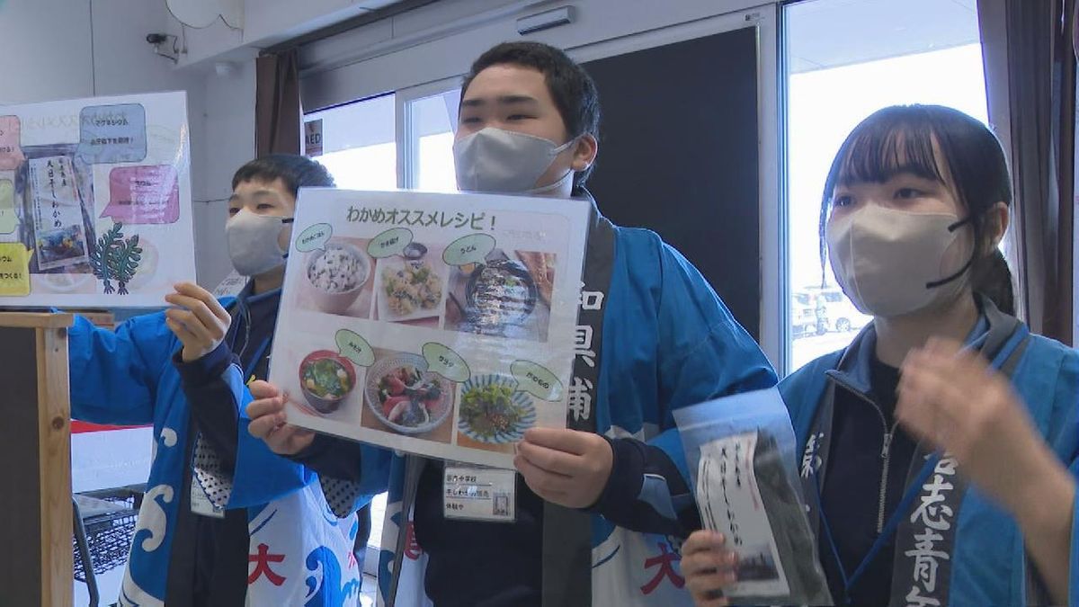 中学生が育てた離島の名産・ワカメ　40分で完売　三重・鳥羽市