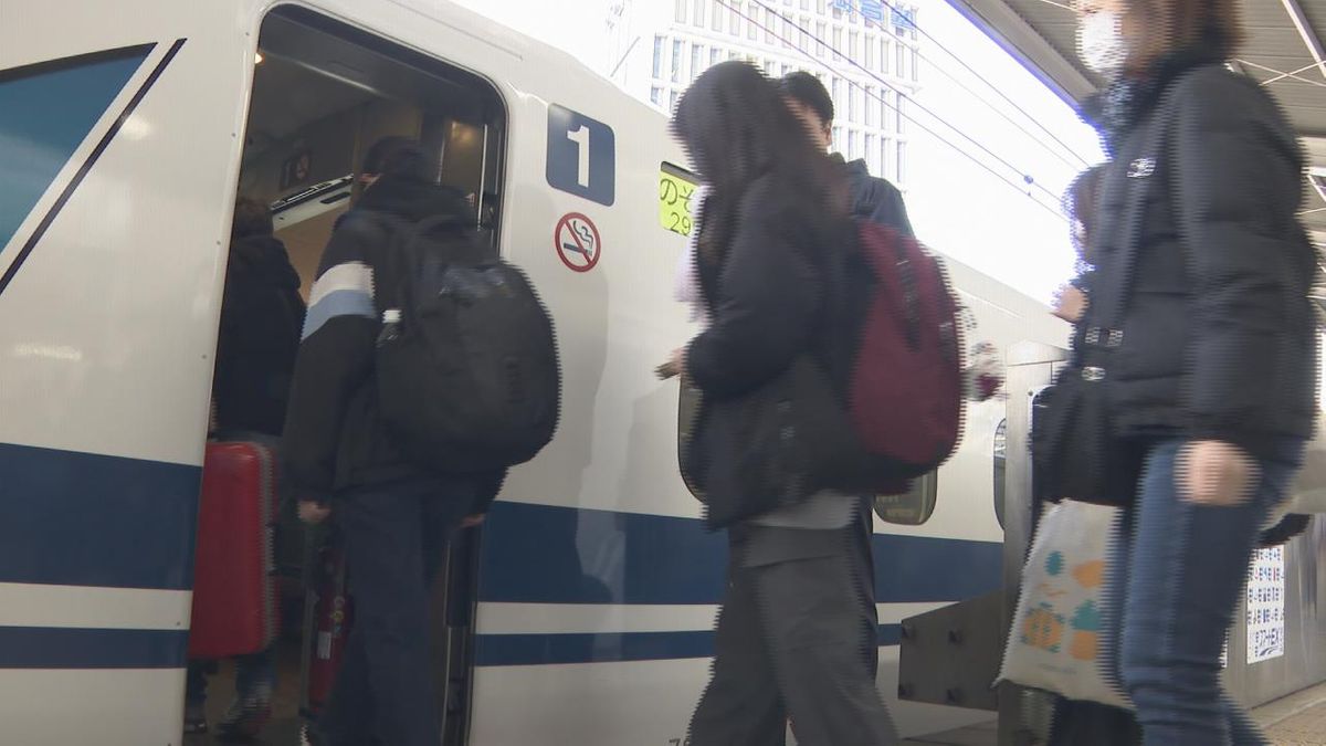 年末年始はふるさとや行楽地で　新幹線の下りがピークに　東海道・山陽新幹線