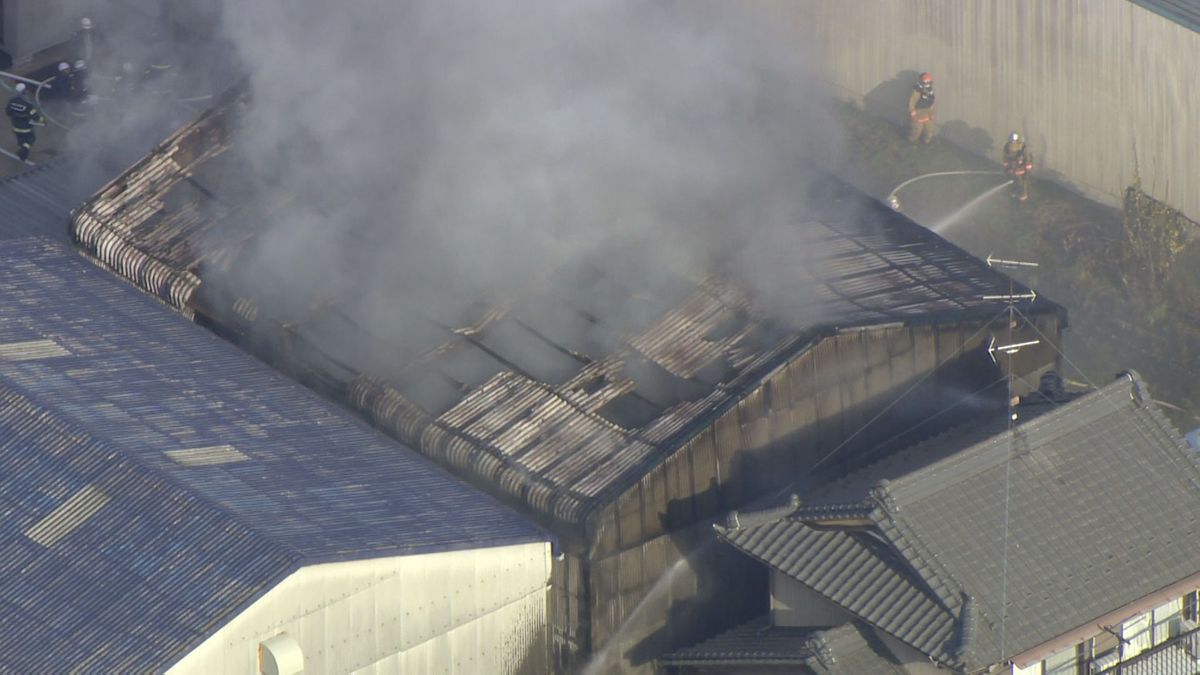 愛知で火事相次ぐ　江南市では工場が全焼し隣の建物の壁が燃える　名古屋市では住宅火災　いずれもけが人や逃げ遅れなし