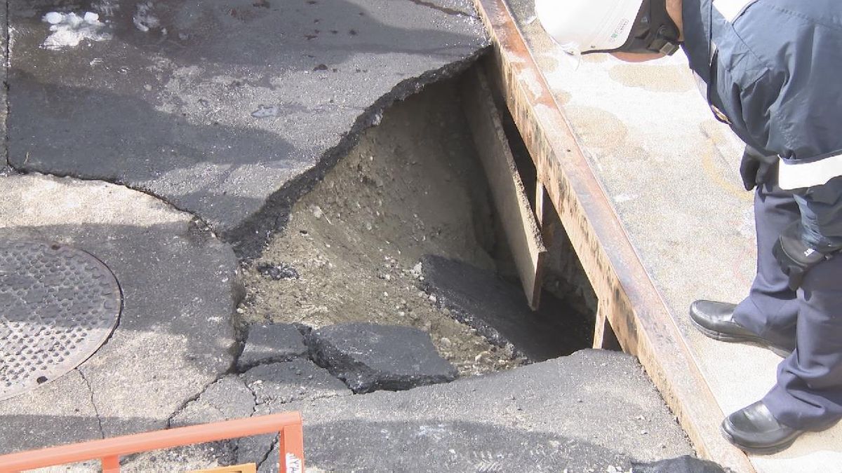 道路の陥没事故　原因は水道管工事の施工ミス　名古屋・緑区