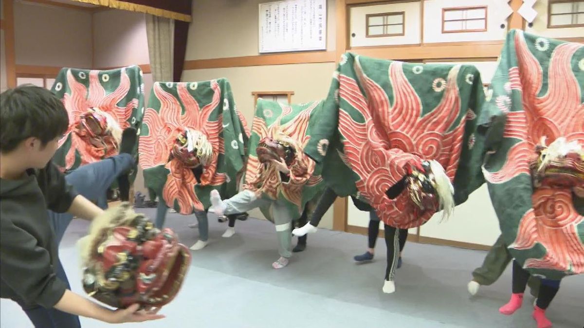 「春の高山祭」を前に…子どもたちが獅子舞の練習　岐阜・高山市