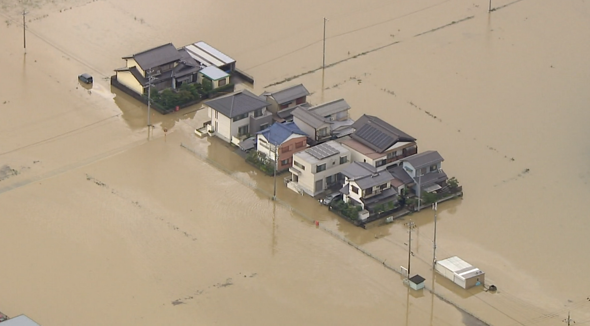 今年８月の岐阜県大垣市の豪雨災害