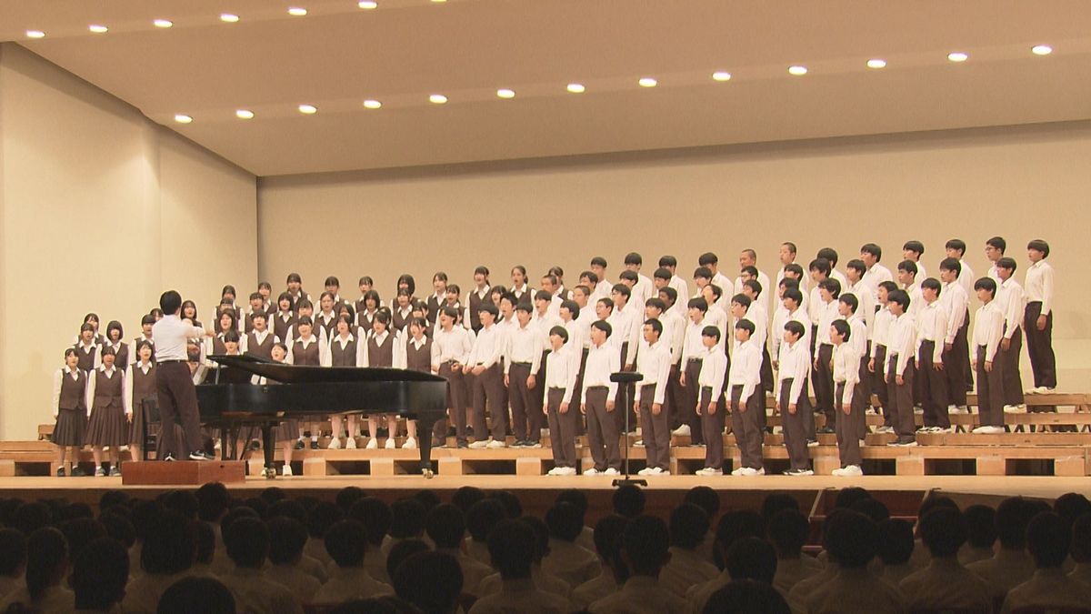 みんなで心ひとつに合唱　授業で学んだ成果を披露　福井市中学校連合音楽会