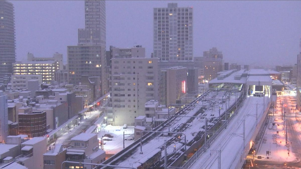 8日夕方にかけて警報級の大雪の見込み　嶺北北部に大雪警報　交通障害に警戒を