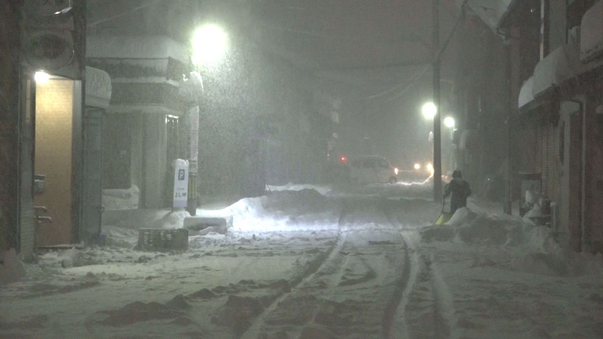顕著な大雪に関する気象情報 大野市友江で6時間に36センチの降雪