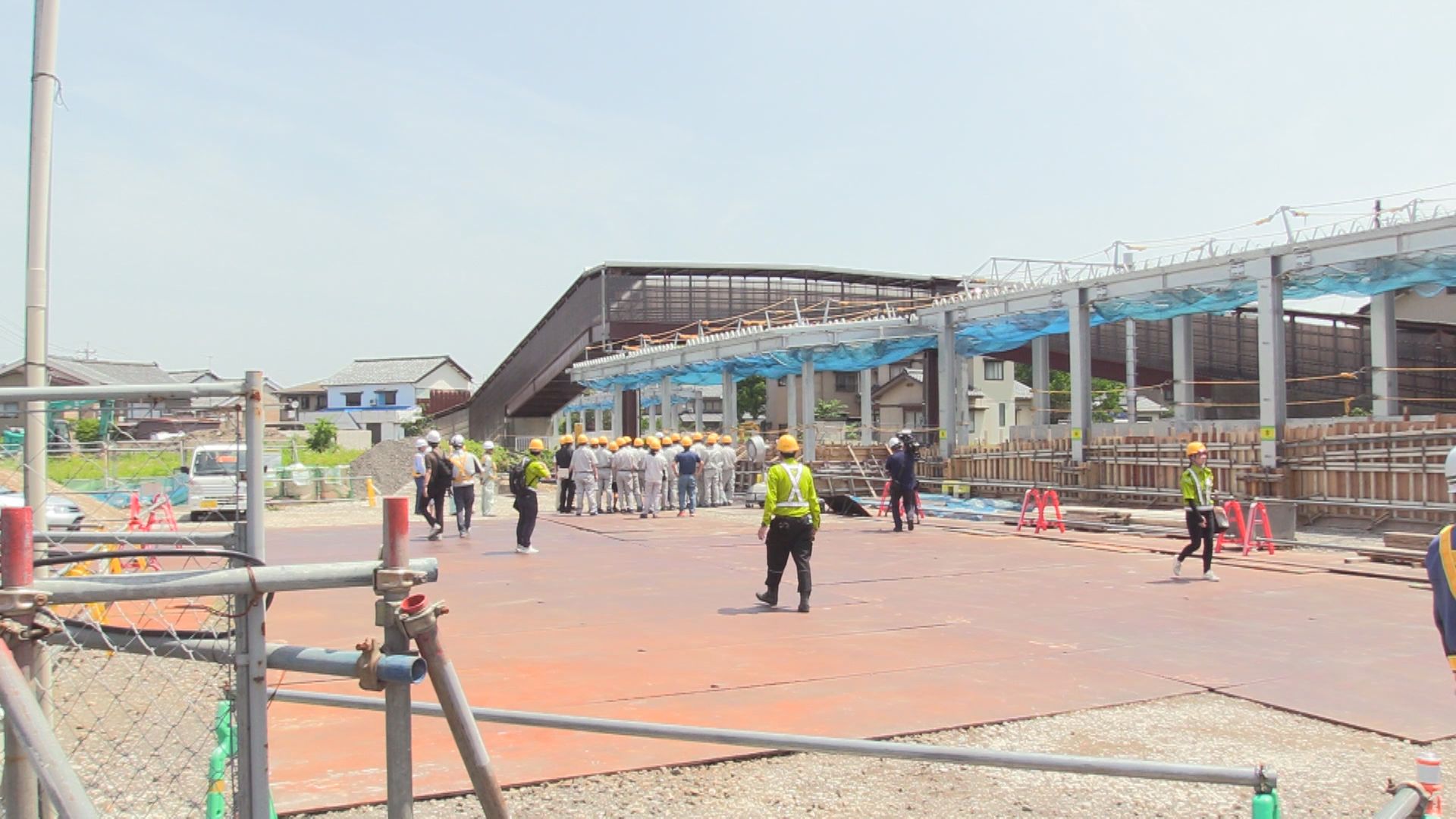 2026年3月開業ハピラインふくい「しきぶ駅」駅舎は秋に完成 高校生がインフラ工事の進め方学ぶ 