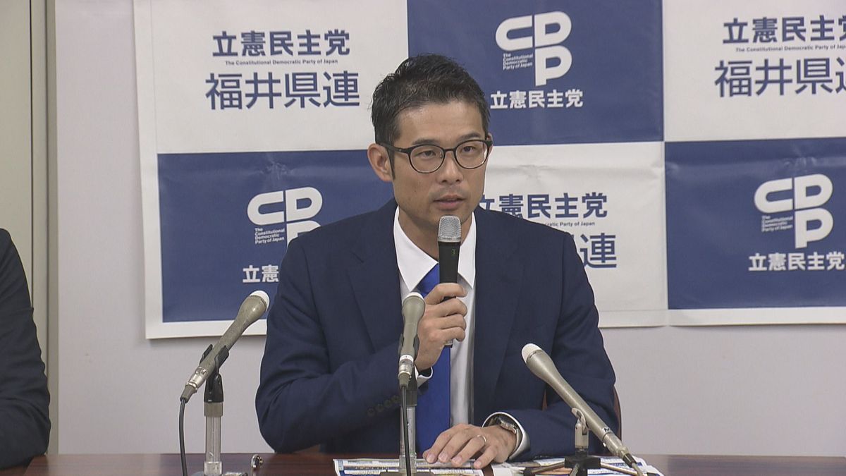 波多野翼氏「生活を見ていたのか疑問」　立憲民主党、福井1区での出馬表明　子育て支援や若者の新規就農などに注力