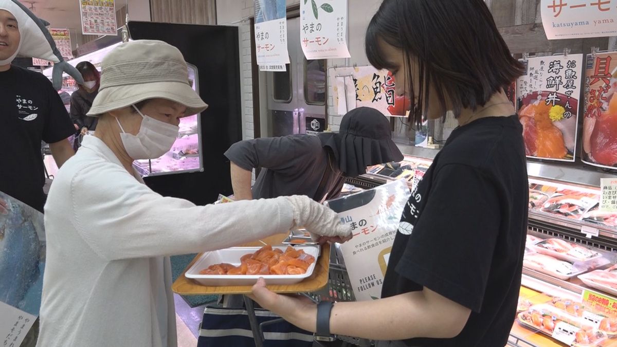 ’サッパリしておいしい’ 淡水で養殖 「勝山やまのサーモン」の一般販売始まる