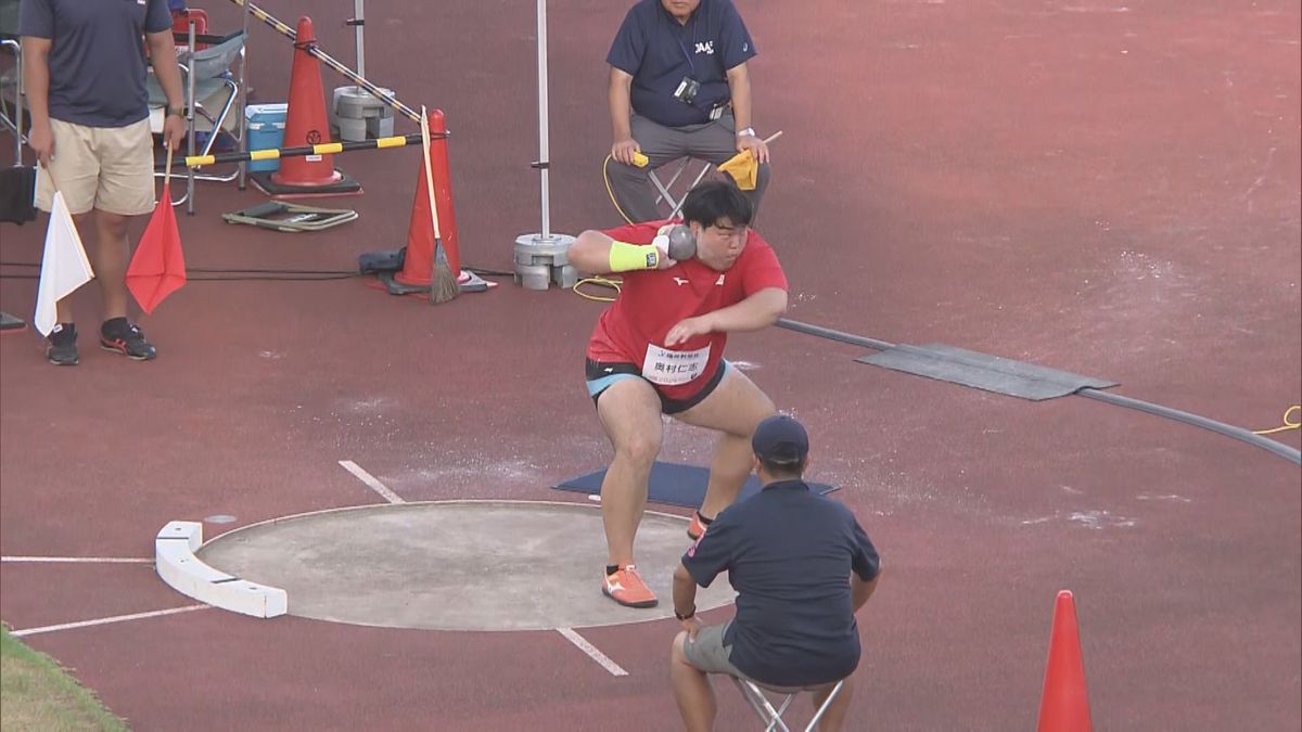 男子砲丸投げ 奥村仁志選手(大野市)が19.09メートル日本新記録で優勝 アスリート・ナイト・ゲームス