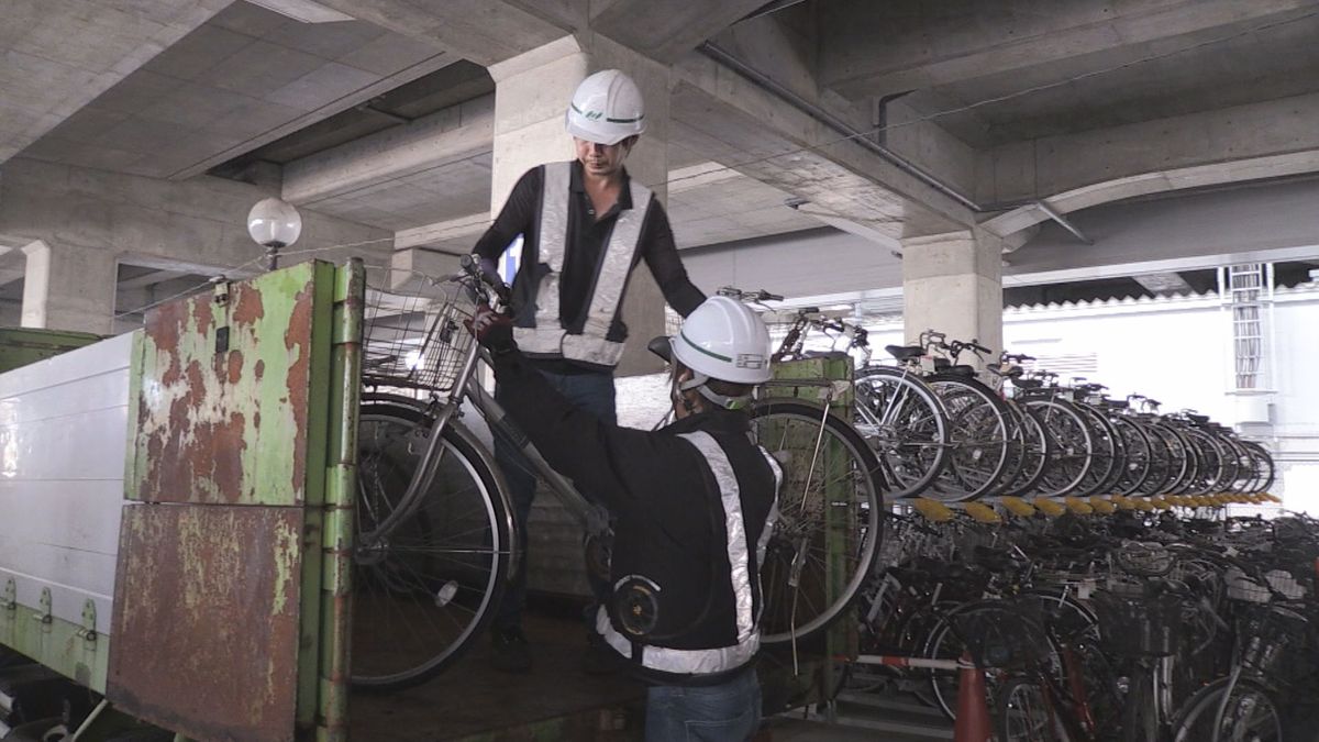 これ以上放置しないで！福井駅高架下の駐輪場で放置自転車162台を撤去　持ち主に引き取り通知を送付へ