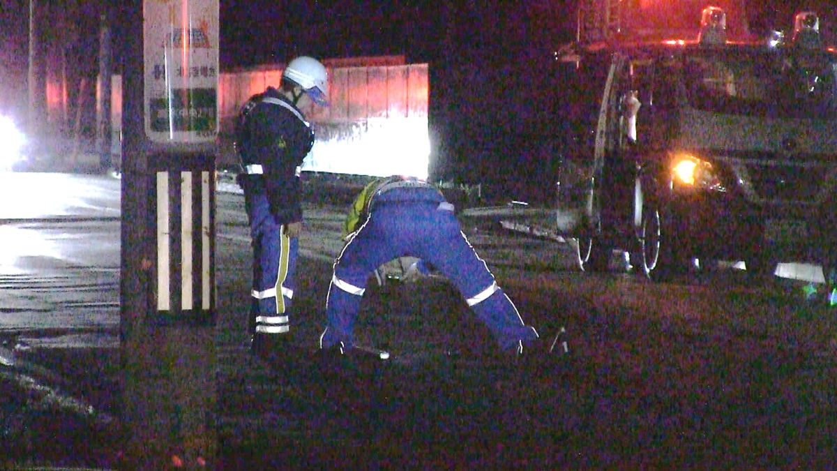 昨夜福井市内で事故　道路を横断していた86歳女性が軽自動車にはねられ死亡