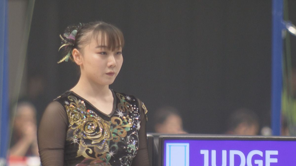 国民スポーツ大会に“チームふくい”で出場した宮田笙子選手＝7日、佐賀県佐賀市