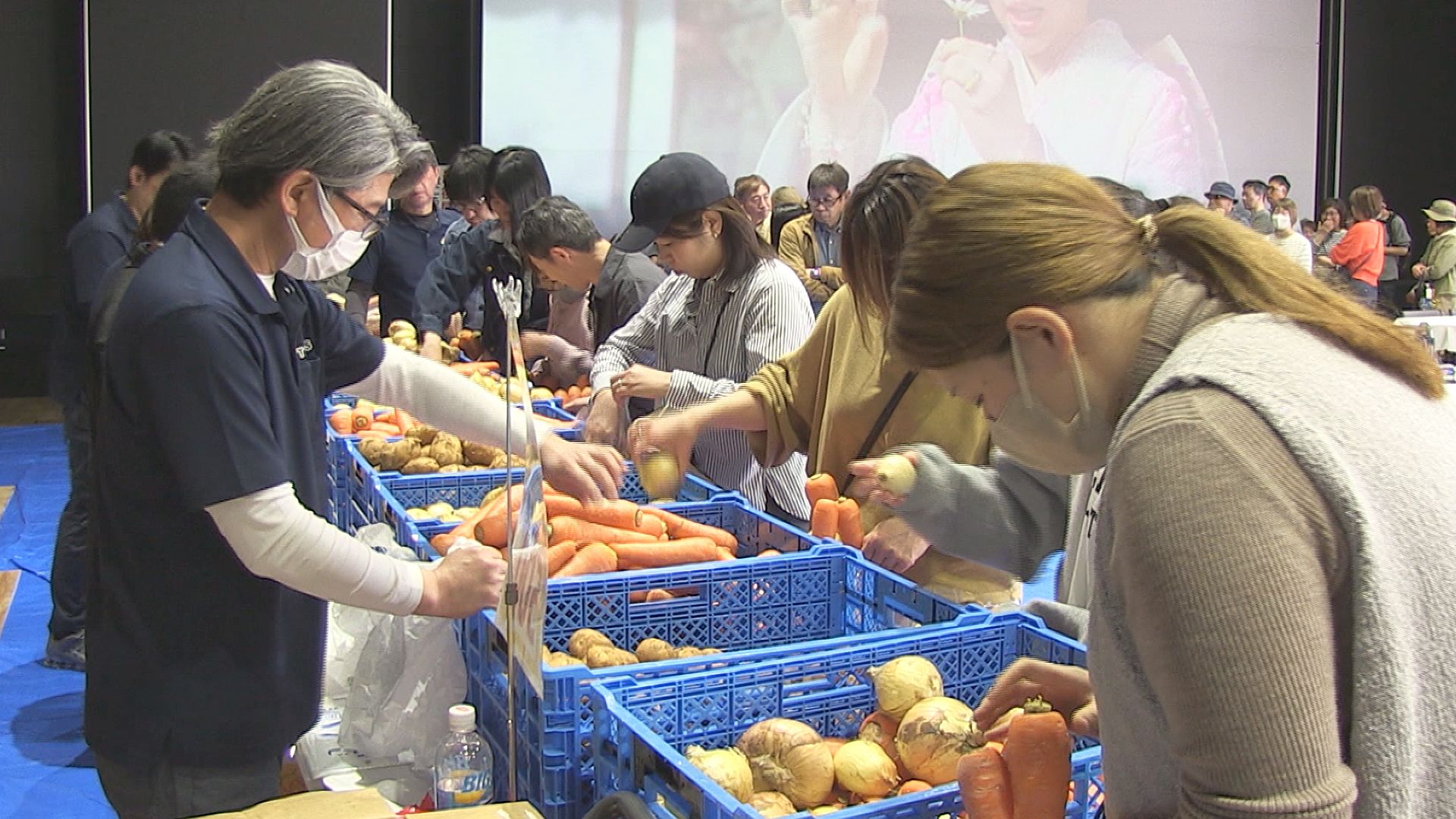 詰め放題で野菜をお得にゲット 福井市・トレタスで周年イベント 詰め