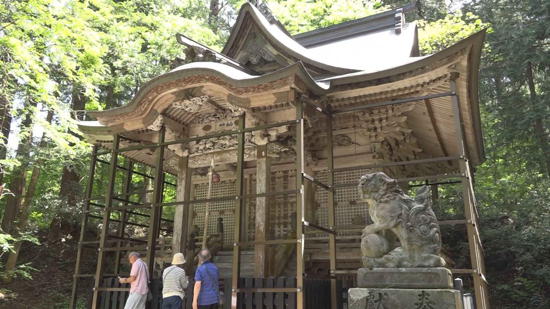 33年ぶり勝山市の平泉寺白山神社で23日から3日間御開帳 大勢の参拝客迎える準備進む