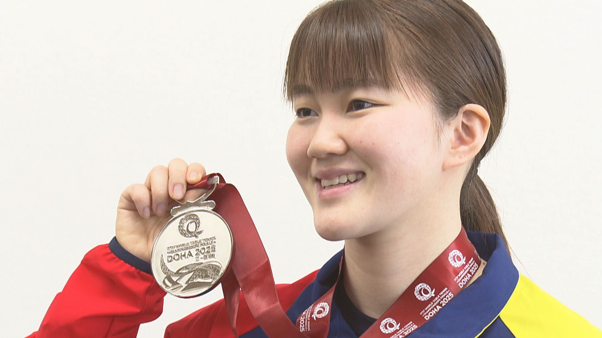 卓球「大吉ペア」の大藤沙月選手が里帰り　世界選手権に初出場、混合ダブルスで銀メダル　「五輪への気持ち強くなった」　夢の大舞台へ強い決意語る