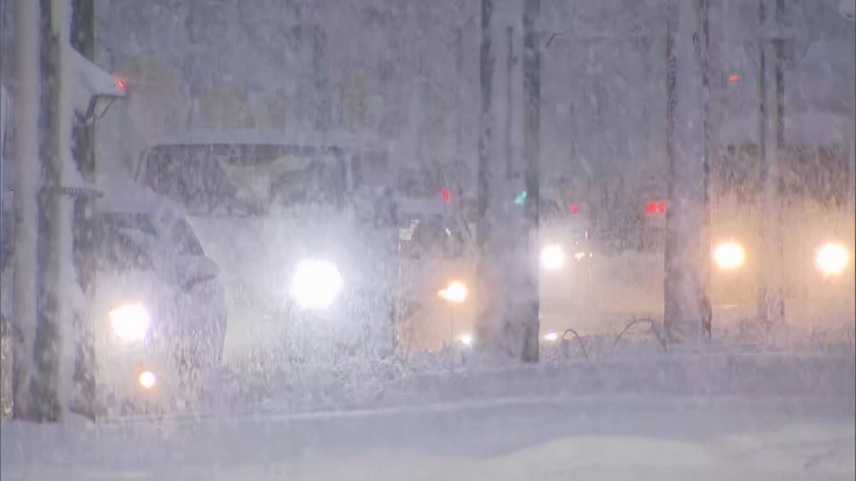 嶺北北部と奥越に大雪警報 大野市では顕著な降雪を観測 22日夜のはじめごろまで交通障害に注意を