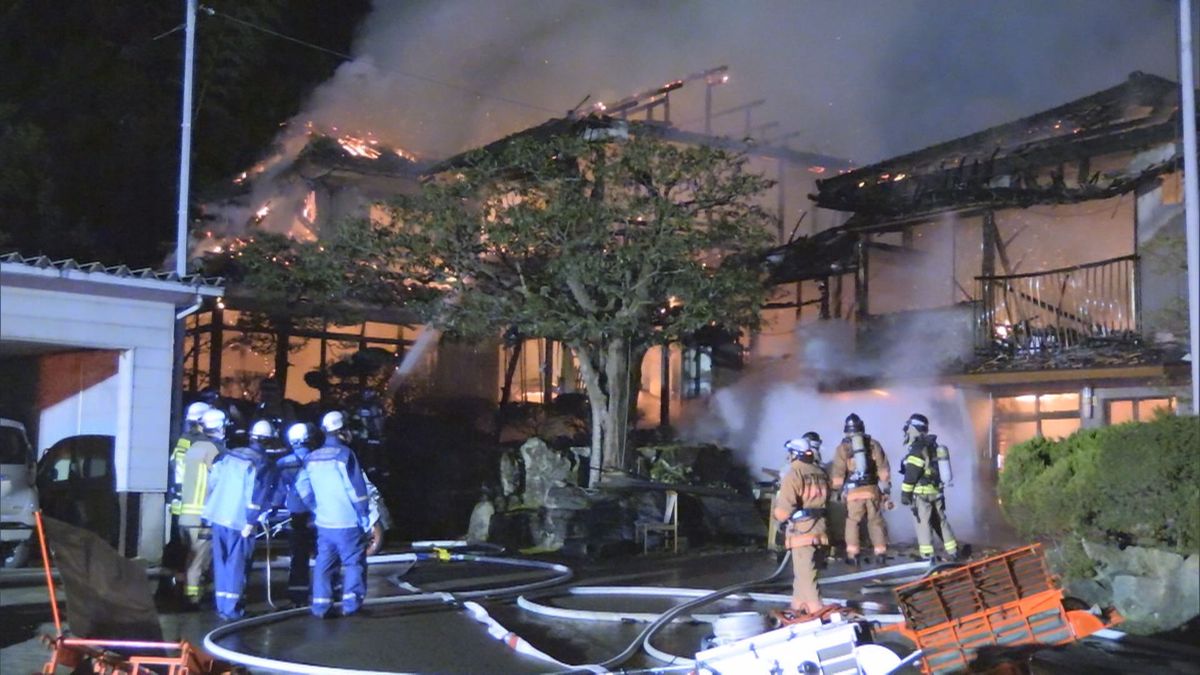 福井市で住宅全焼　1人安否不明　警察と消防が確認急ぐ　午後9時現在