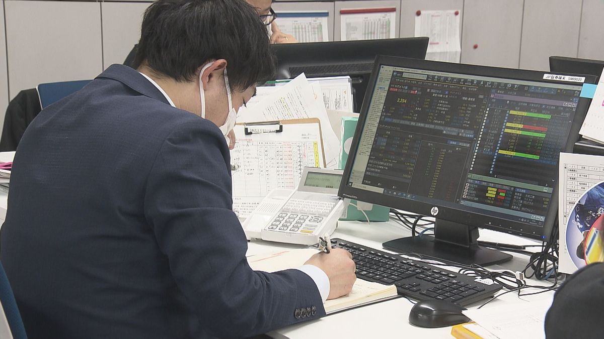 初めての4万円台、日経平均株価　4日の終値は史上最高値を更新　福井の証券会社も取り引き活況