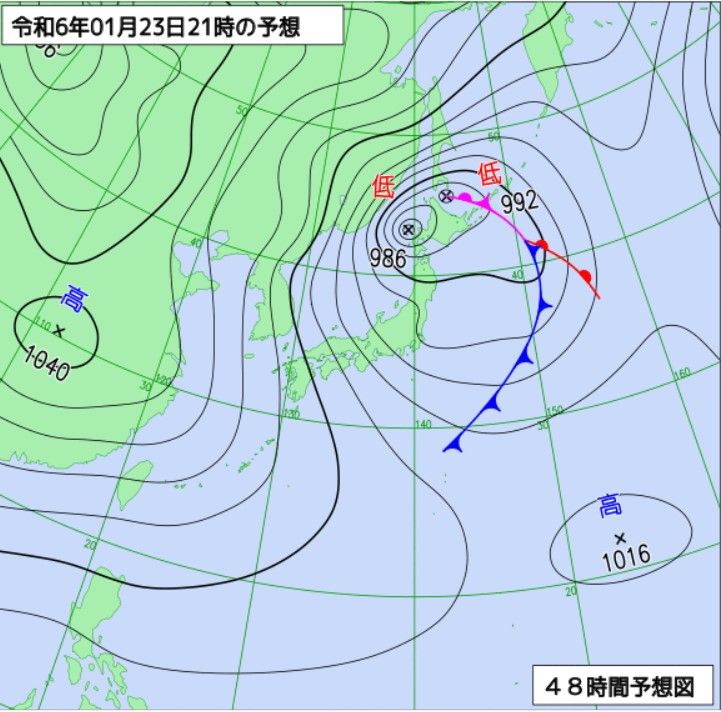 福岡・佐賀で23日夕方から24日にかけて大雪の恐れ　平地でも積雪のところも　降り続けば警報級の恐れ