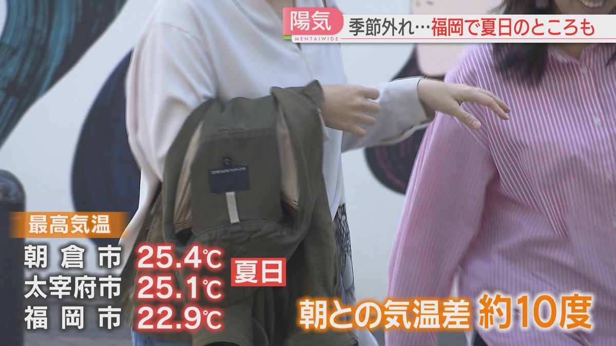 【影響】県内で季節外れの暖かさ　朝倉・太宰府で25℃を超える夏日に　ほっかほかの肉まん専門店では　福岡