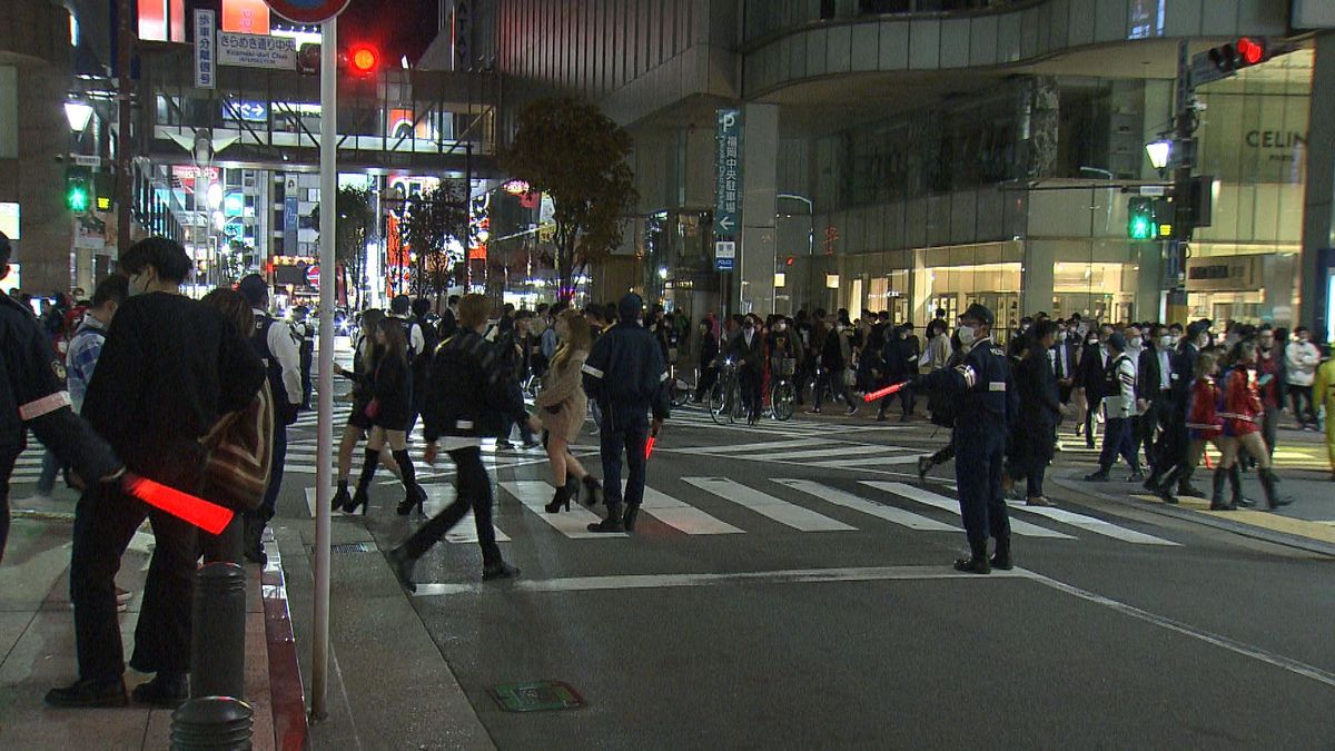 去年の警固公園周辺