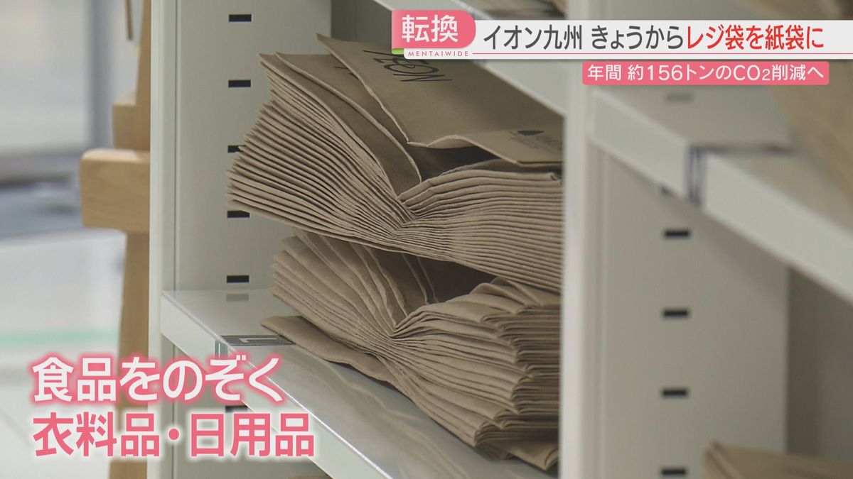 イオン九州で有料レジ袋が紙袋に！　“脱プラスチック”の動き進むもコスト面に課題