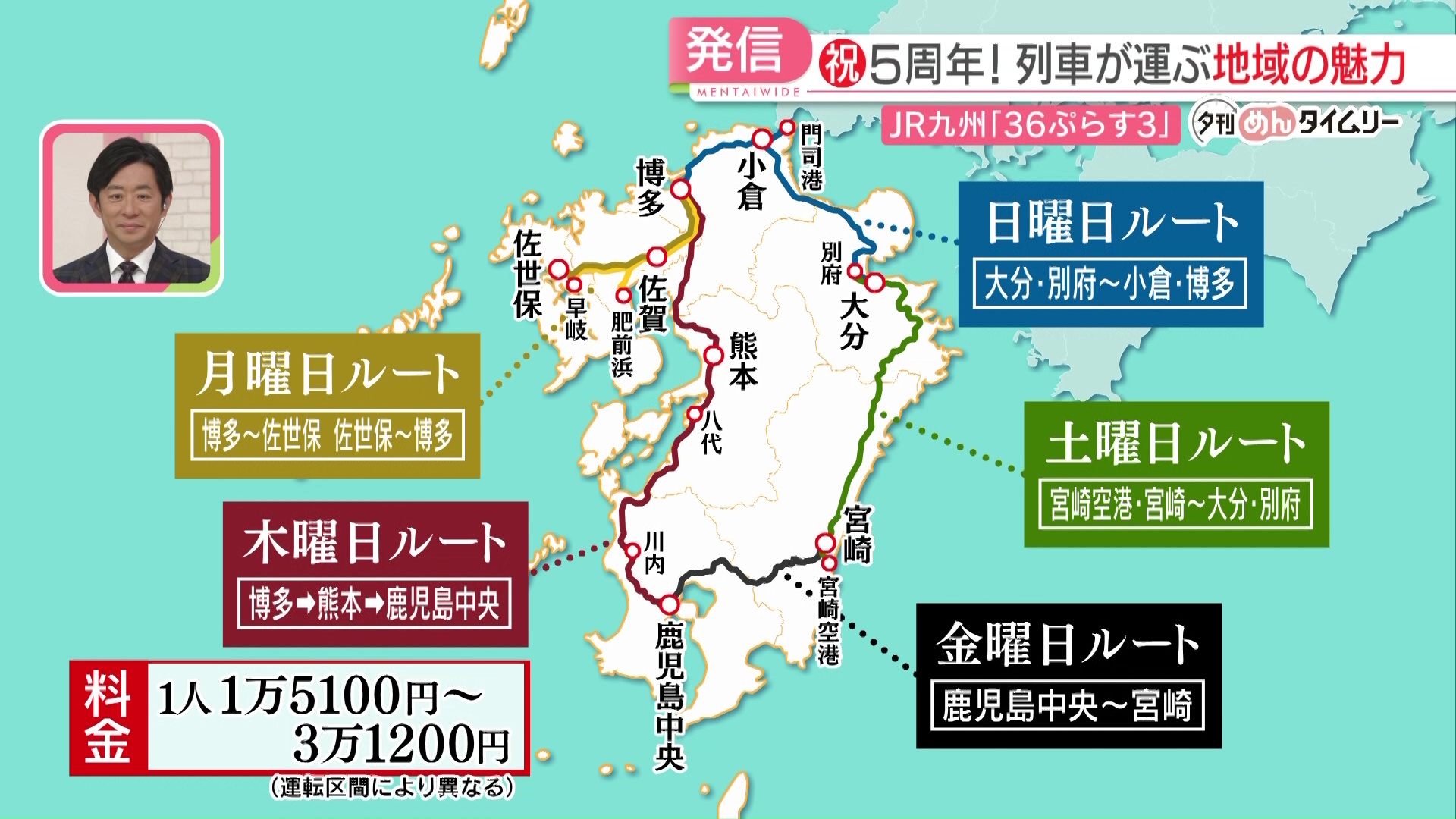 JR九州】人気観光列車「36ぷらす3」博多駅で200人が車内見学 特産品の